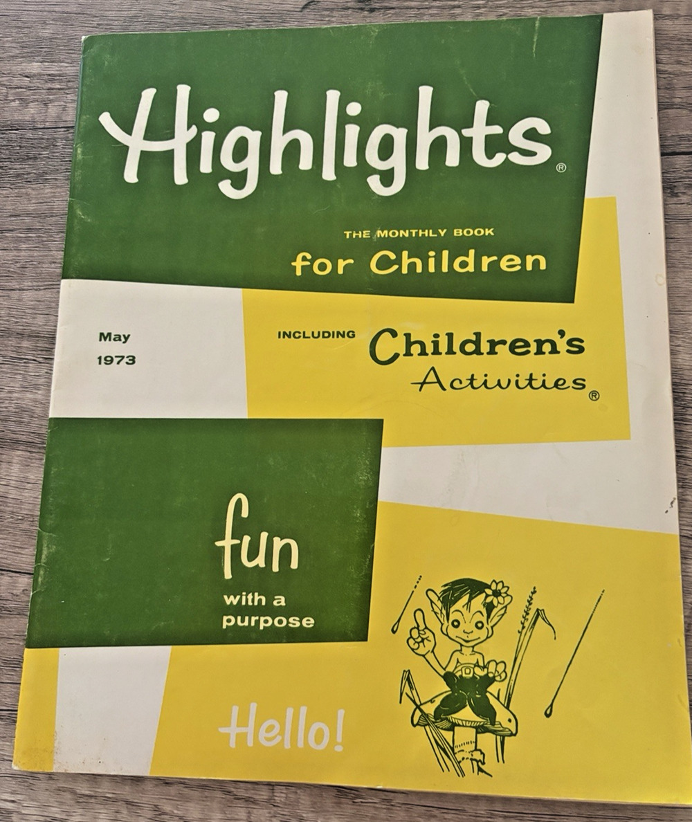 Highlights The Monthly Book for Children May 1973 (Vol 28 #5 Issue) Vintage